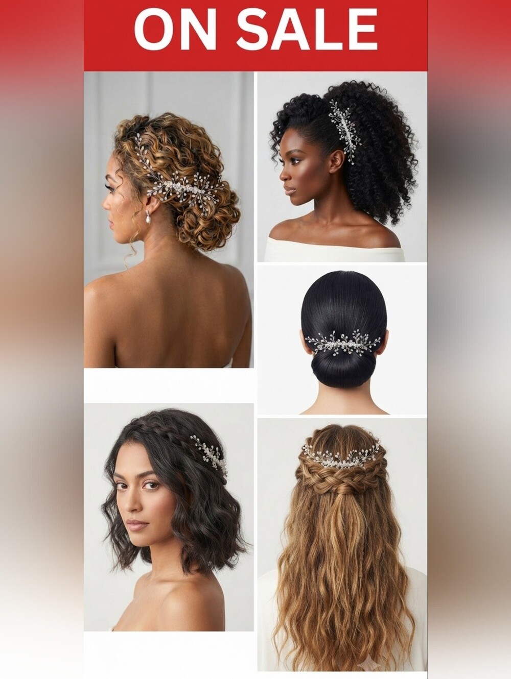 Crystal Simulated Pearls Headpiece
